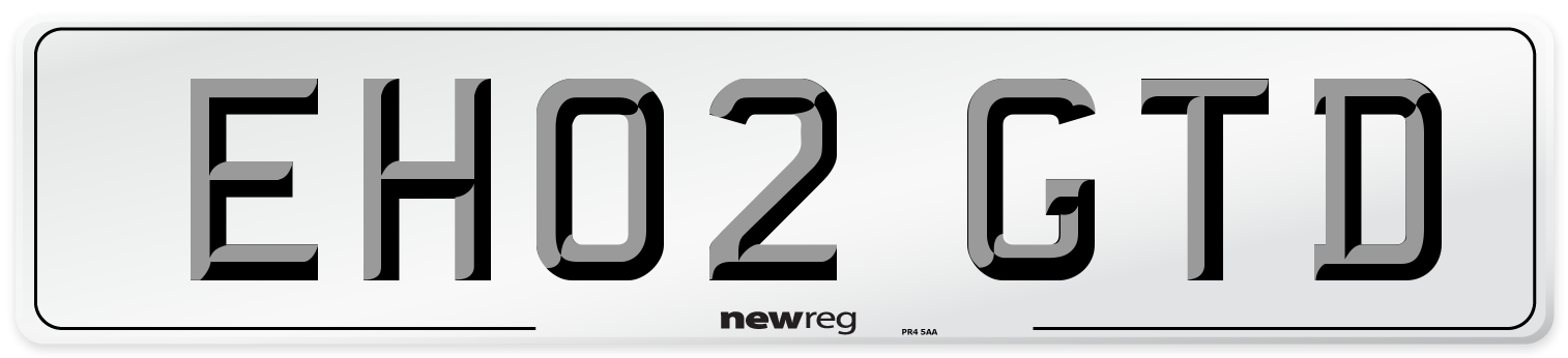 EH02 GTD Number Plate from New Reg